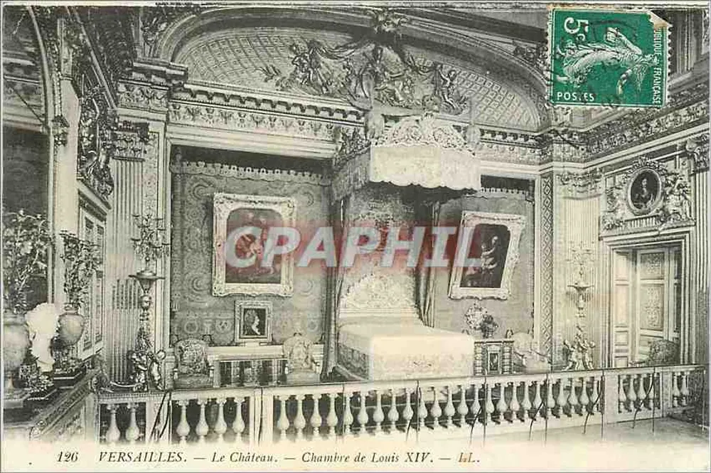 Versailles — Le Château — Chambre de Louis XIV — n° 196 - Recto