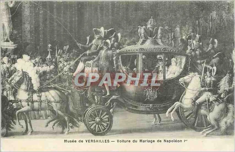 Musée de VERSAILLES — Voiture du Mariage de Napoléon Ier — Mme Moreau, édit. Versailles - Recto