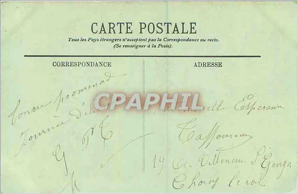 Fontainebleau — La Forêt — La Roche qui Pleure — LL. — n°132 - Verso