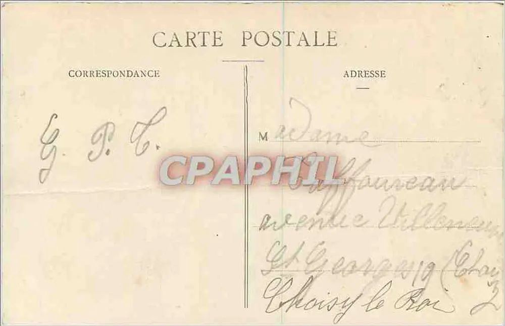 Floresta de Fontainebleau — La Tour Denecourt — Editor não identificado, n° 87 - Verso