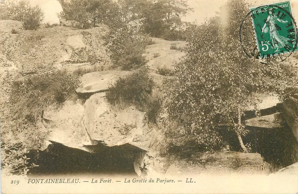 Fontainebleau — La Forêt — La Grotte du Parjure — LL. — n°219 - Recto