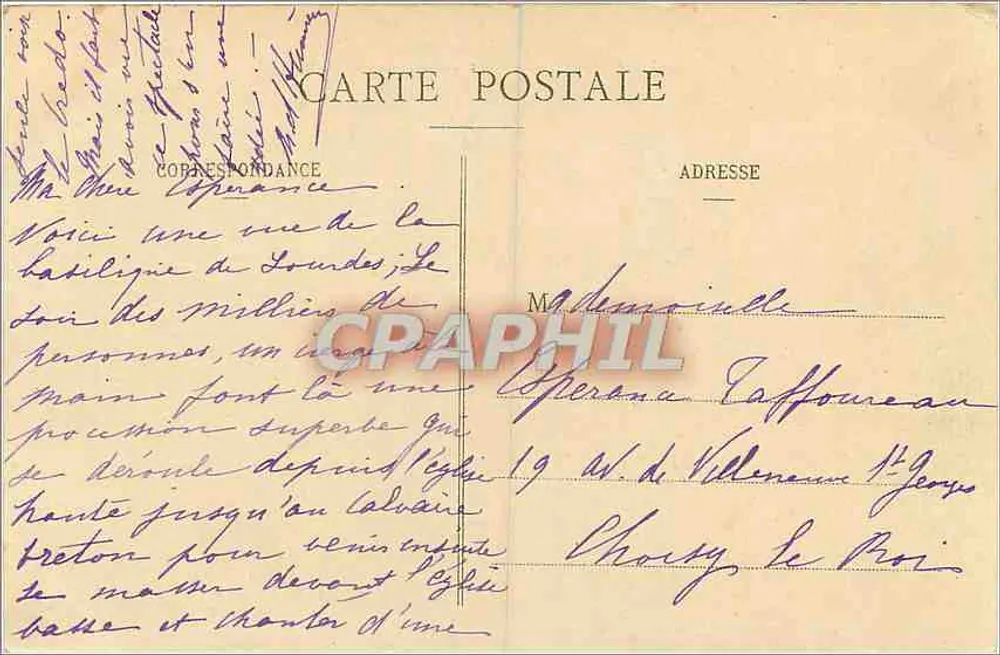 Lourdes - St Michel - Le Calvaire Breton - La Basilique - Verso