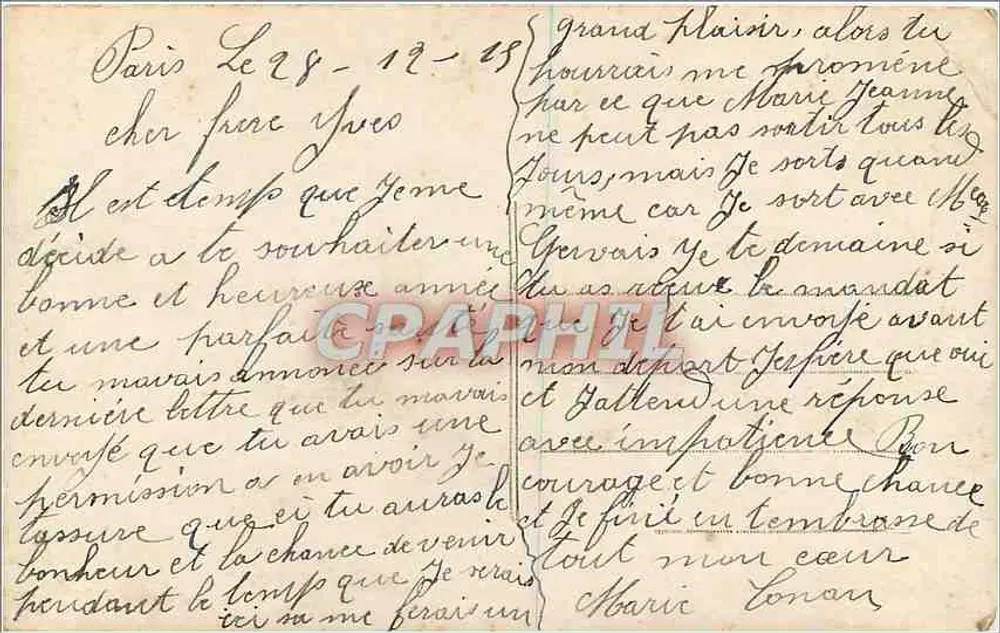 Mulher com capa de pele segurando um guarda-chuva — cena invernal — V.O. 820 - Verso