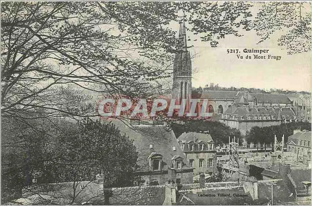 Quimper — Vista do Monte Frugy — Coleção Villiard, Quimper - Frente