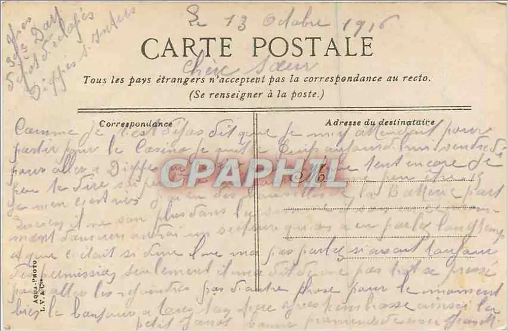 DIEPPE - L'arrivée du paquebot de Newhaven — LV & Cie, n°14 - Verso