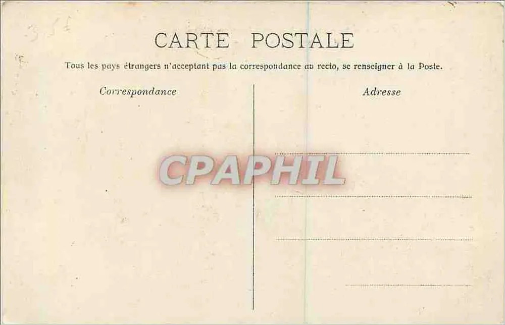Paris — A Cour do Louvre - Pavilhão Richelieu e Monumento de Gambetta — I.P.M. 43 - Verso