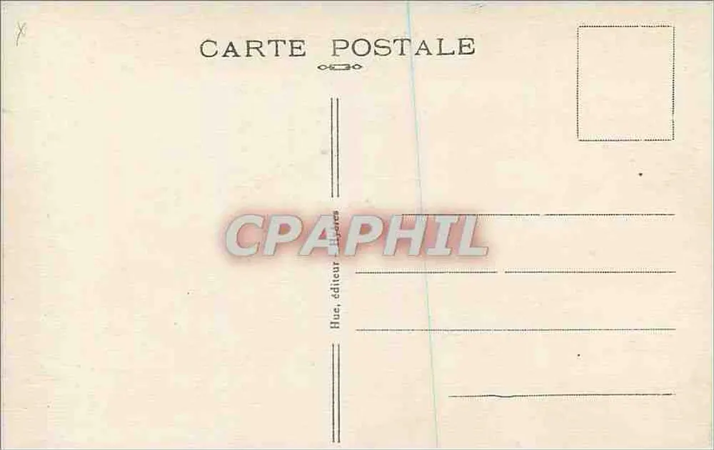 Hyères-les-Palmiers — Die Oberstadt — Verlag Hue - Rückseite