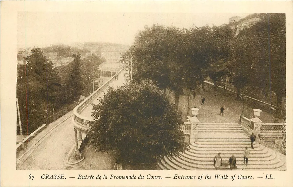 Grasse — Entrada da Promenade do Cours — LL - Frente