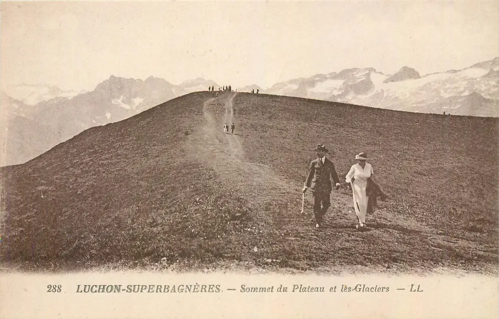 Luchon-Superbagnères — Gipfel des Plateaus und die Gletscher — LL - Vorderseite