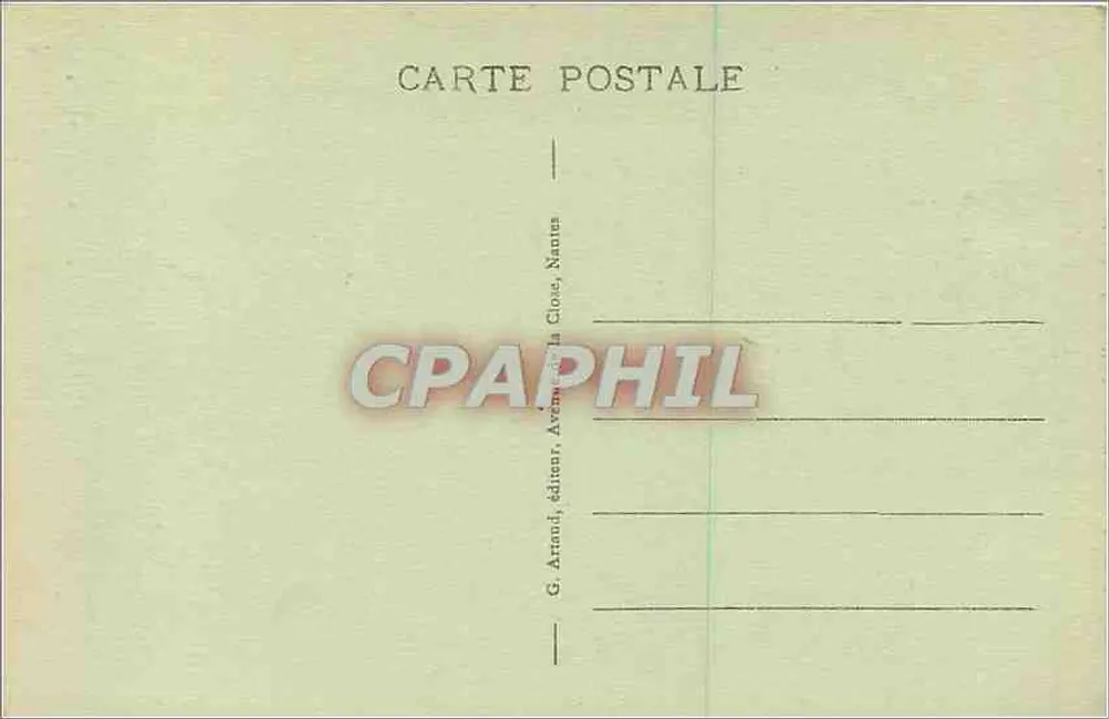 Caen — Porta de Socorro do Castelo — G. Aranci, editor, Nantes - Verso