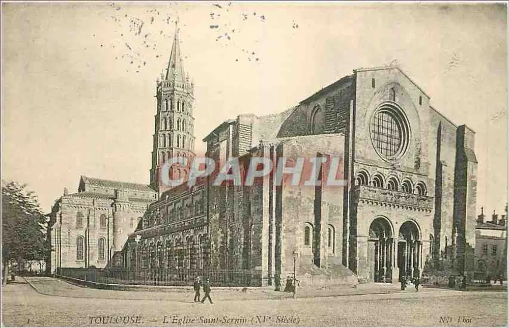 Toulouse — A Igreja de Saint-Sernin (século XI) — Editor N° 166 - Frente