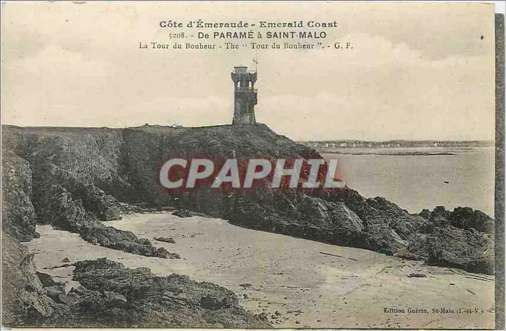 La Tour du Bonheur — Emerald Coast, Saint-Malo — Édition Guérin, n° 5208 - Vorderseite