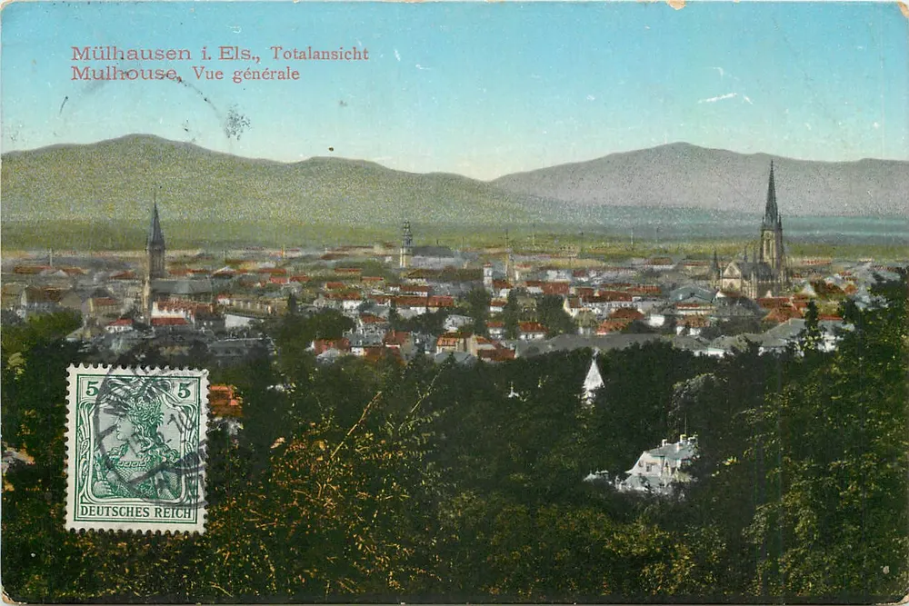Mulhouse — Vista geral — editor desconhecido, número de série não visível - Frente