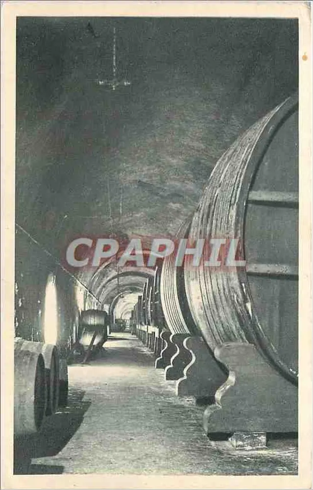 Antike Ansichtskarte Galerie der Reserveweine — Moët & Chandon, Cachan (Seine) — A. Langer (Druckerei Cachan, Seine) — Nr. 6 - Vorderseite