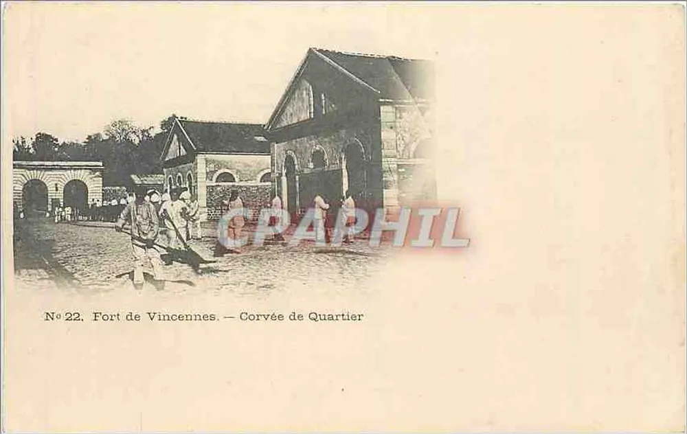 Fort de Vincennes — Corvée de Quartier - Frente
