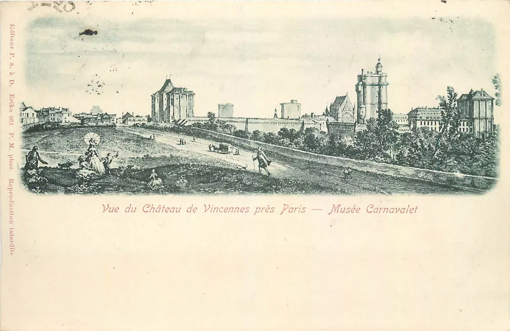 Vue du Château de Vincennes près Paris — Musée Carnavalet - Recto