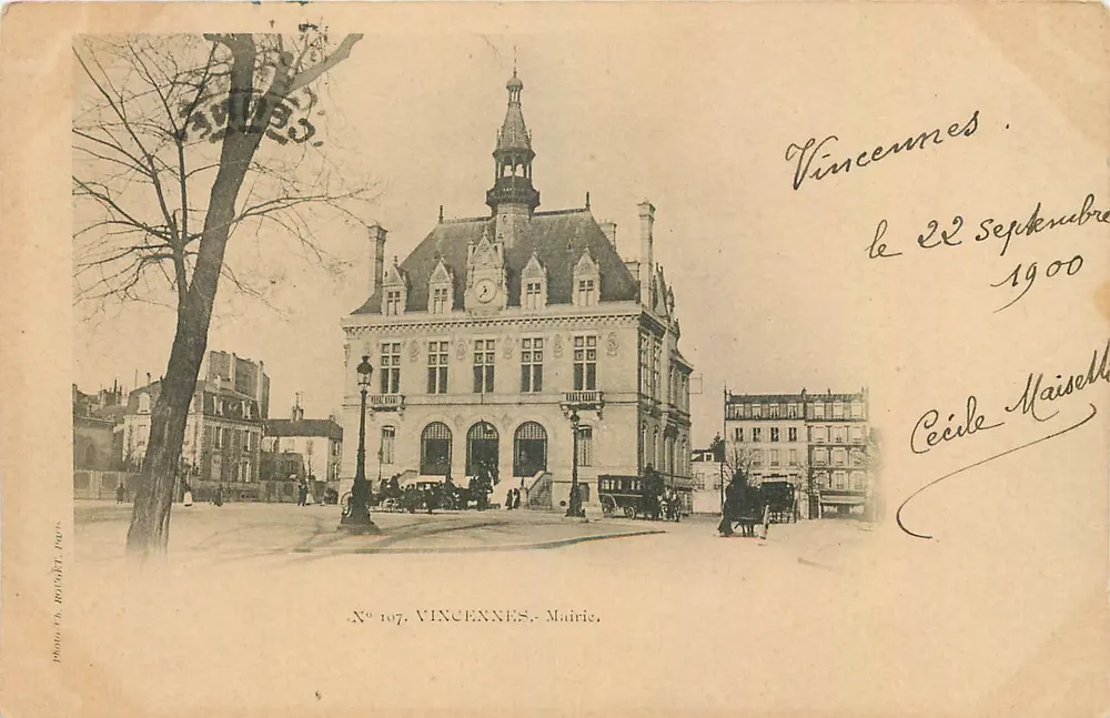 Vincennes — Ayuntamiento — foto E. Rostadt, n° 107 - Anverso