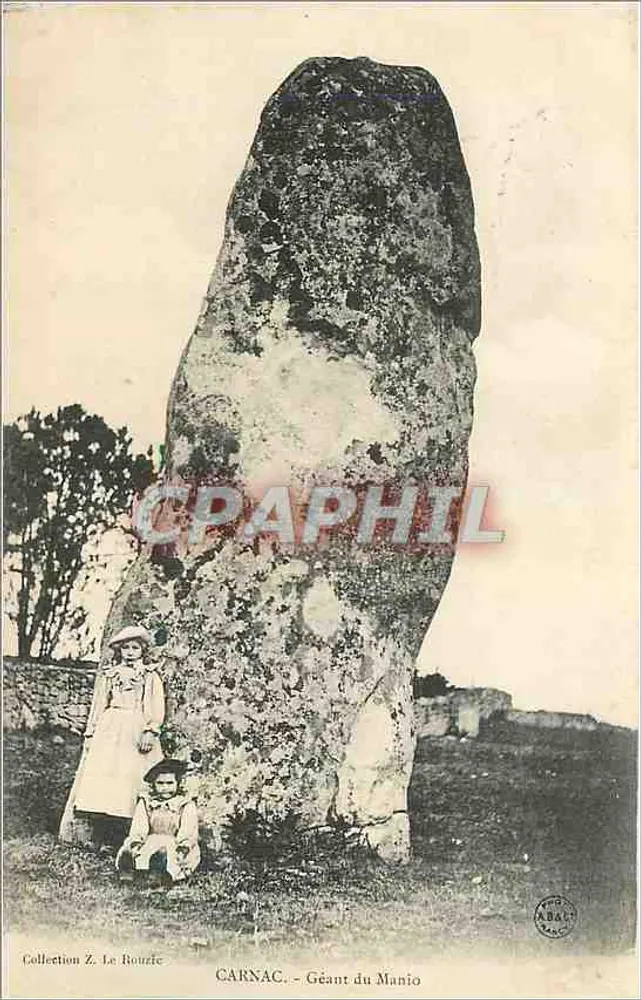 Carnac - Gigante do Manio — Coleção Z. Le Rouzic - Frente
