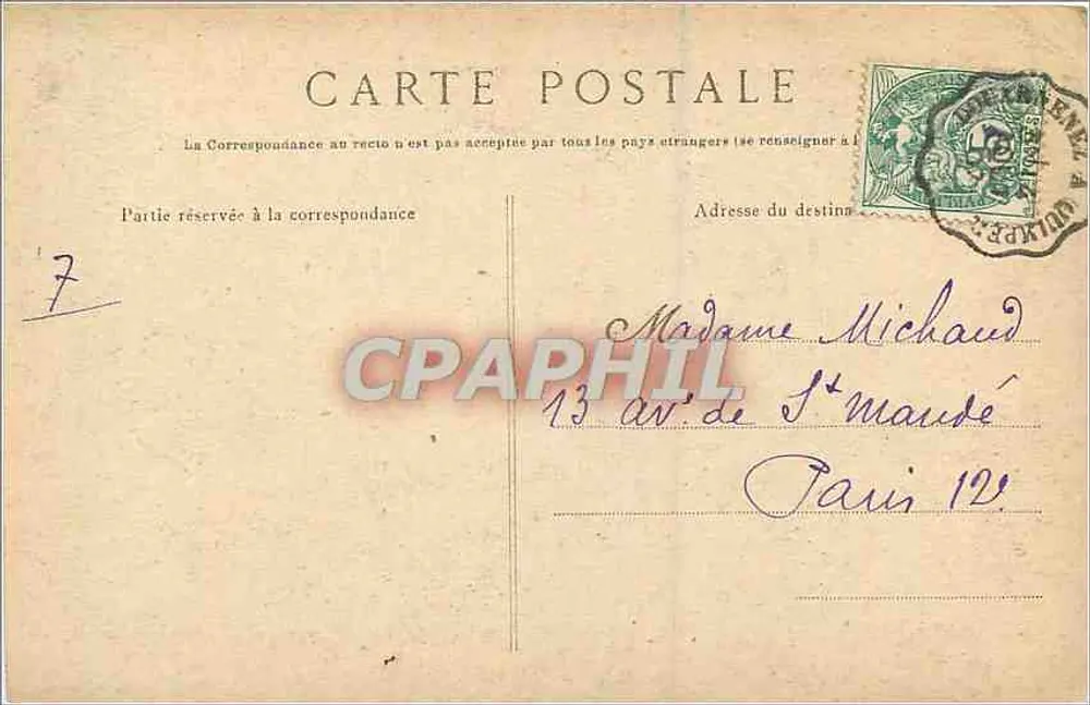 Douarnenez — O Porto Rhu e Tréboul — Vista geral tirada do Campo de Batalha — Coleção Villamp - Verso