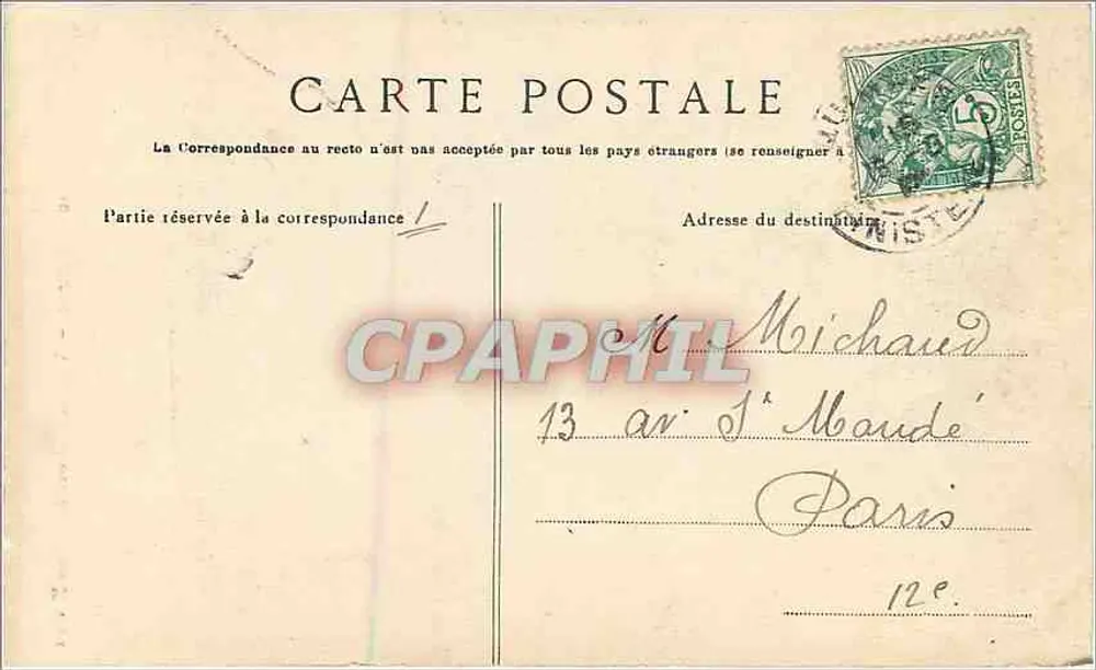 Quimper — Vieilles Maisons de la Rue Kéréon — Coll. M. Millaret, Quimper - Verso