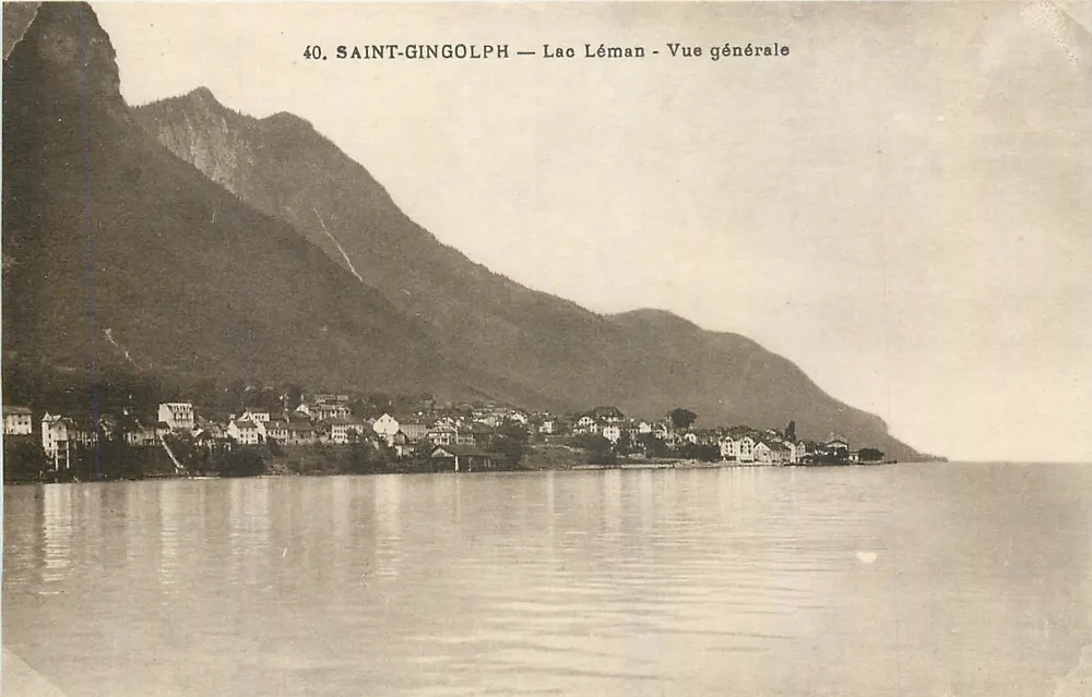 Saint-Gingolph — Lago Léman — Vista geral - Frente