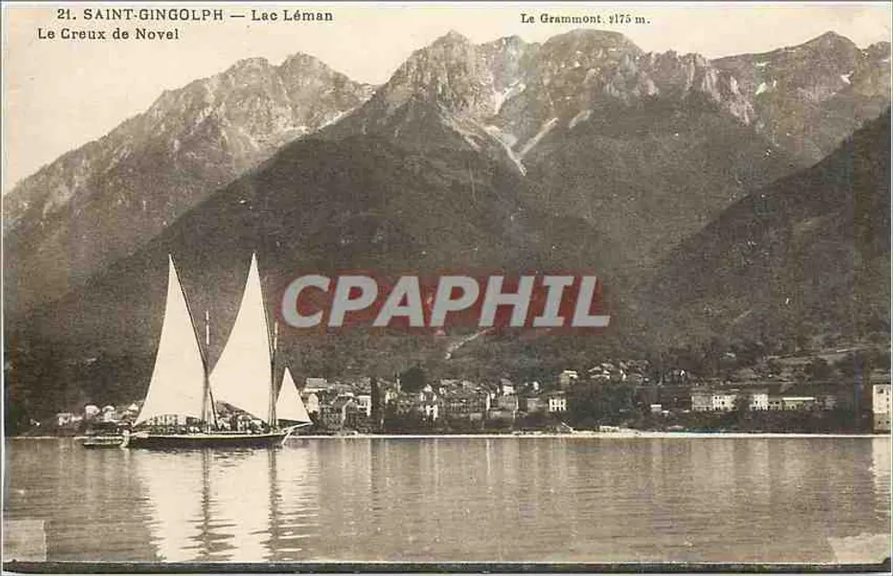 Saint-Gingolph — Lac Léman — Le Grammont 3175 m. - Recto