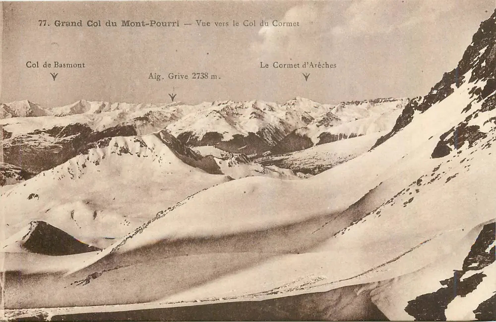 Grand Col du Mont-Pourri — Blick zum Col du Cormet — Béroud, Saint-Maurice - Vorderseite