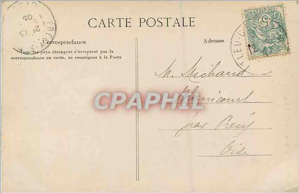 SAINT-LEU-d'ESSERENT — Façade de la Cathédrale — phot. Trémont Beaumont-sur-Oise - Verso