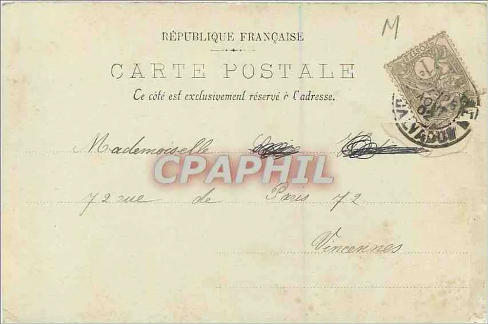Caen — Facha da Abadia dos Homens — LL. - Verso