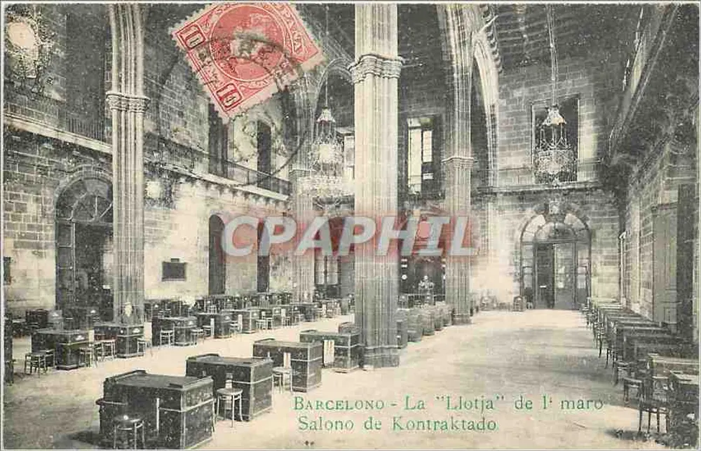 Barcelona - Die "Llotja" des Bogens — Salon de Kontraktado - Vorderseite