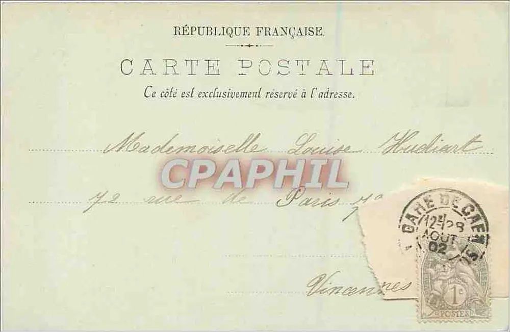Caen — Velhas Casas — LL. - Verso