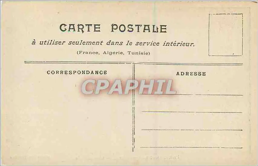 1910년 1월 홍수 속의 파리 — 릴 거리 — Taride 컬렉션 - 뒷면