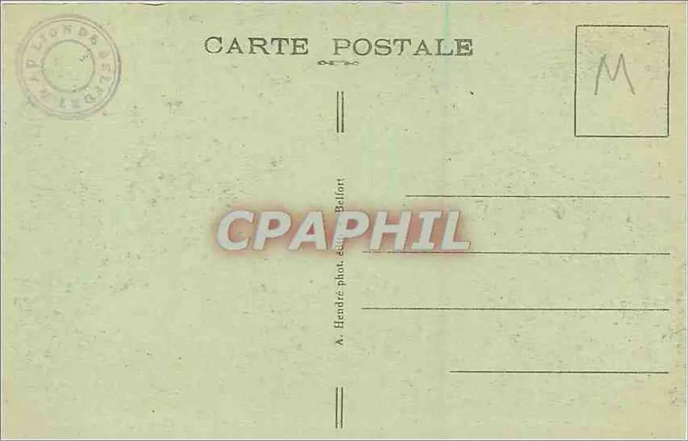 Belfort (Território) — O Leão — Obra de Bartholdi - Verso