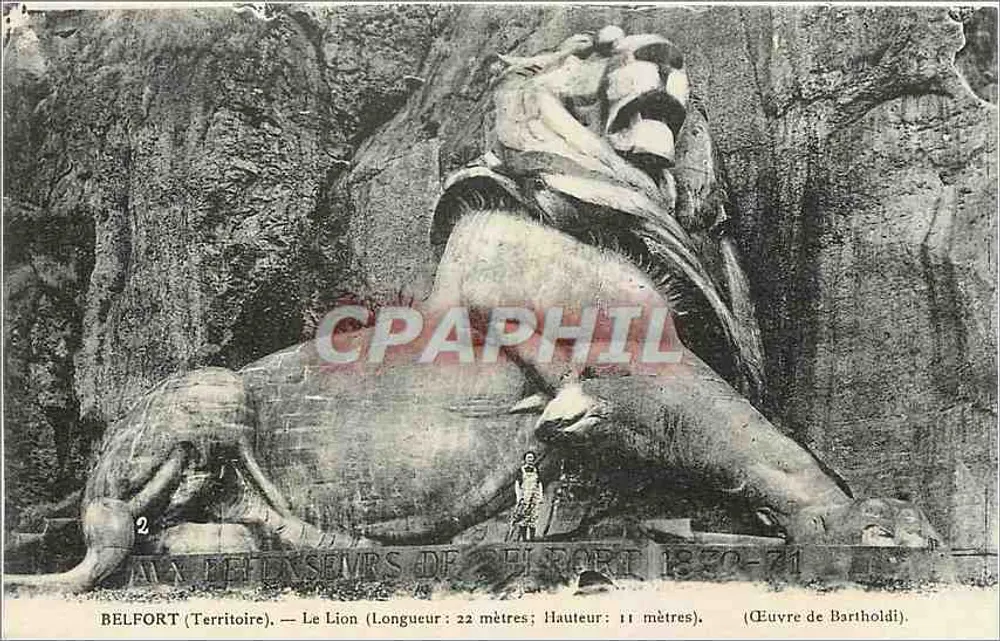 Belfort (Territoire) — O Leão — Obra de Bartholdi - Frente