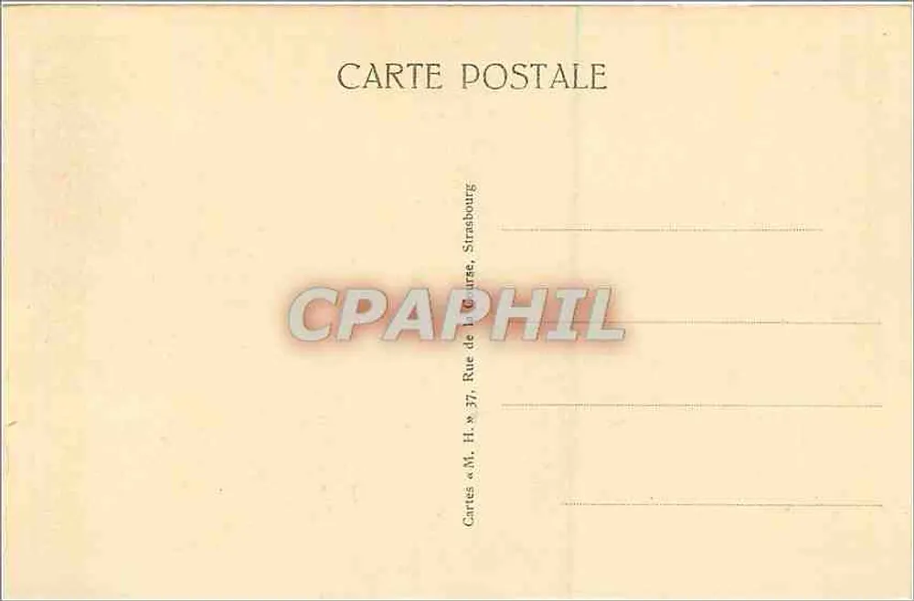 Belfort — Een uitzicht op de stad — Cartes « M. H. » - Achterkant