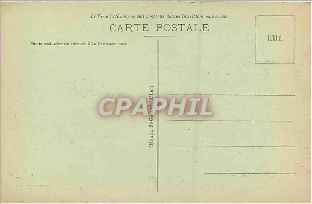 O Capucin — O Mont-Dore — Editor Ideal, n° 3248 - Verso