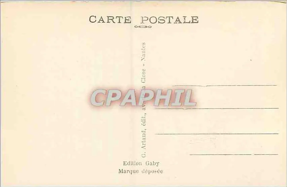 Saint-Brieuc — A Catedral — Gaby, n°40 - Verso