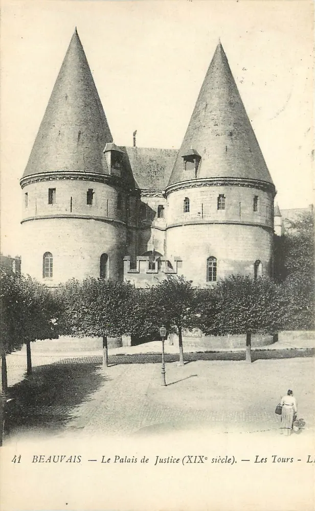Beauvais — Le Palais de Justice (XIXe siècle) — Les Tours - Recto