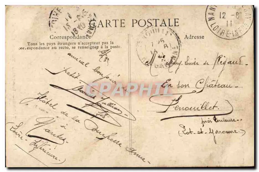 Pont-l'Abbé — Uma rica agricultora — Editor E.D. n°319 - Verso