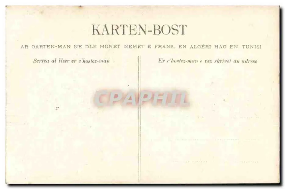 Die Unterschrift von Herrn dem Bürgermeister — Komfort — Collection Villain, Quimper - Rückseite