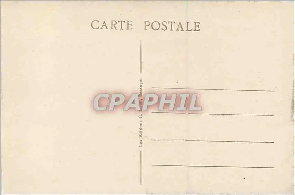 Frontière Franco-Suisse — Bassins du DOUBS — Les Éditions G. P. Rosarcon, n° 881 - Verso
