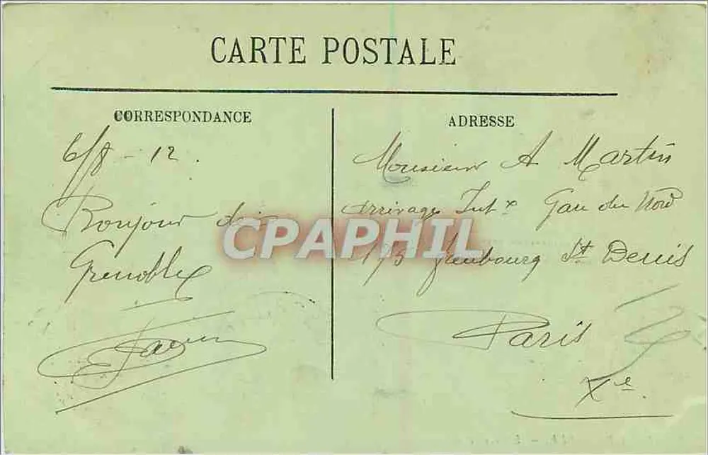 Grenoble — A Isère e as Alpes — LL - Verso
