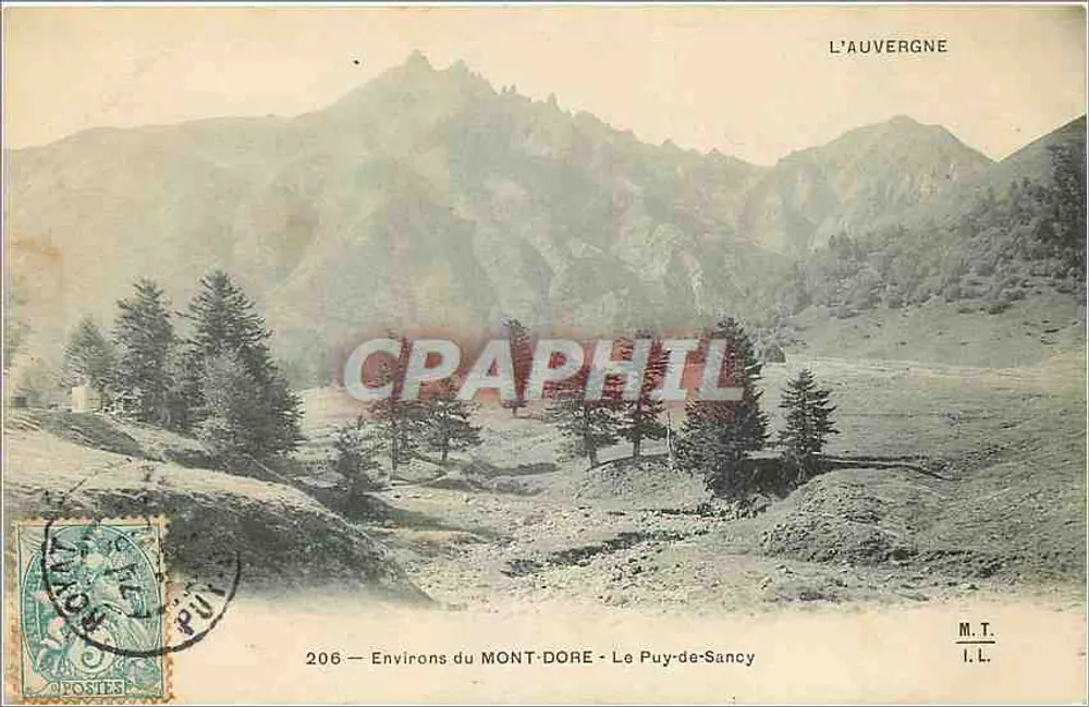 Environs du MONT-DORE — Le Puy-de-Sancy — L'Auvergne — M.T. I.L. - Recto