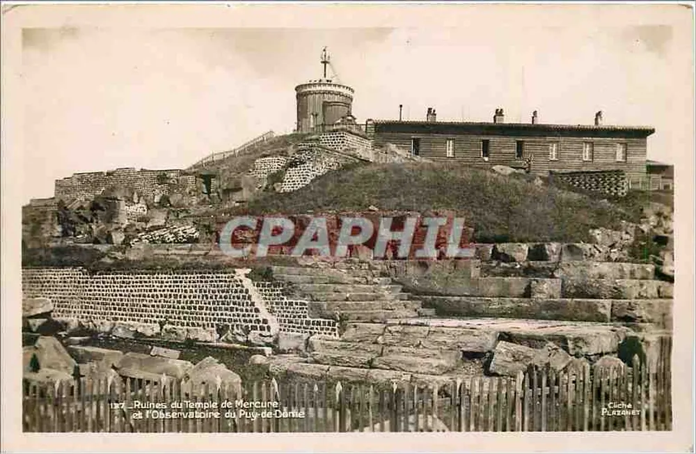 Ruinen des Tempels Merkur und des Observatoriums von Puy-de-Dôme — Cliché Planchet - Vorderseite