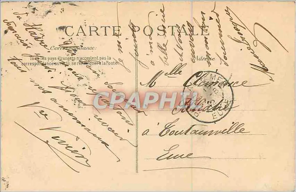 Sainte-Adresse — Notre-Dame-des-Flots e a capela N°d'Flots — editor P.D. n°174 - Verso