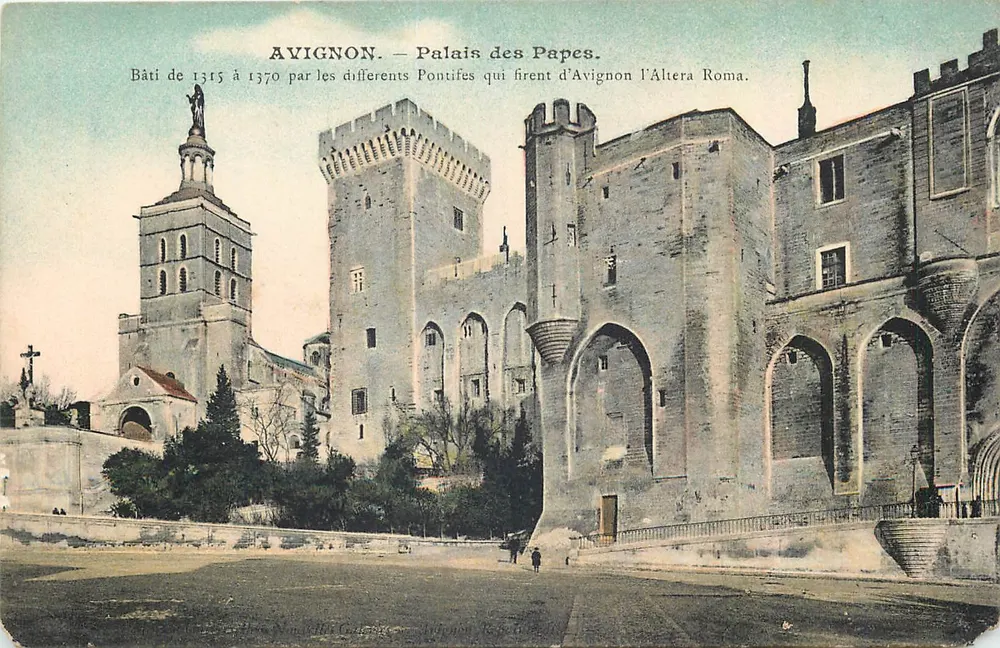 Avignon — Palácio dos Papas — Editor: N. M. Gallet, Avignon, n° 34 - Frente