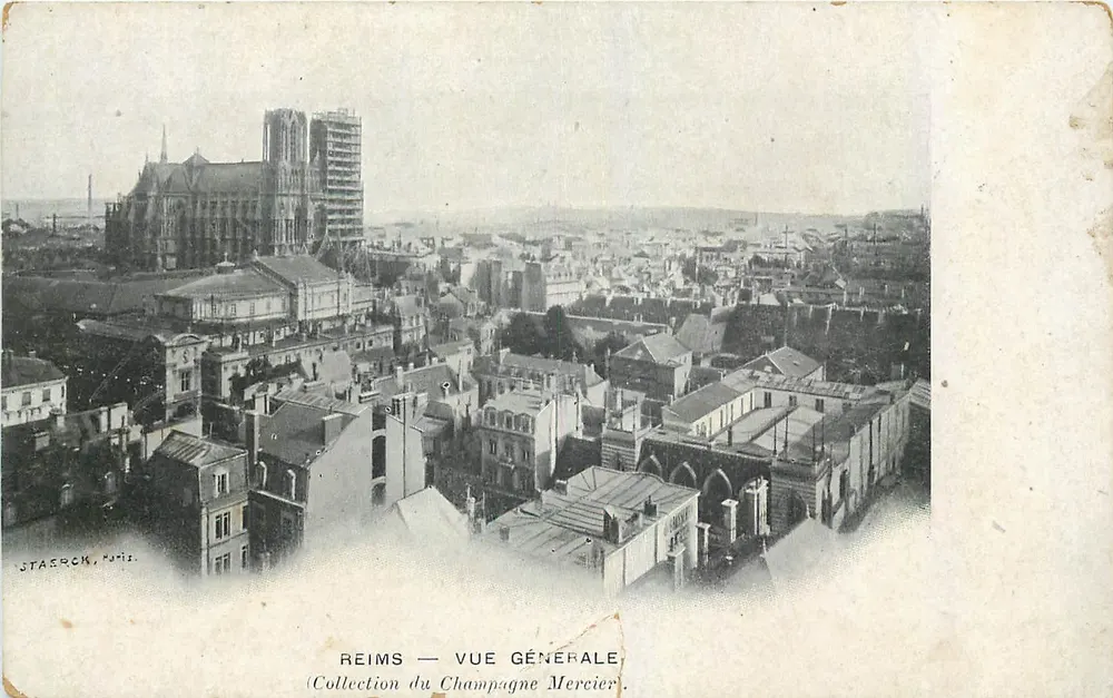 Reims — Vue Générale — Collection du Champagne Mercier - Recto