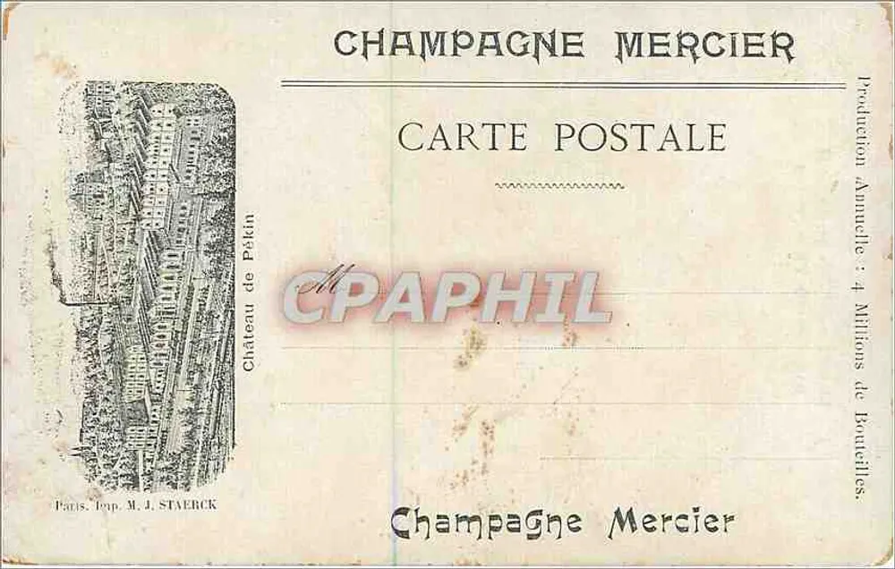 Reims — Die Kathedrale — Sammlung von Champagne Mercier - Rückseite