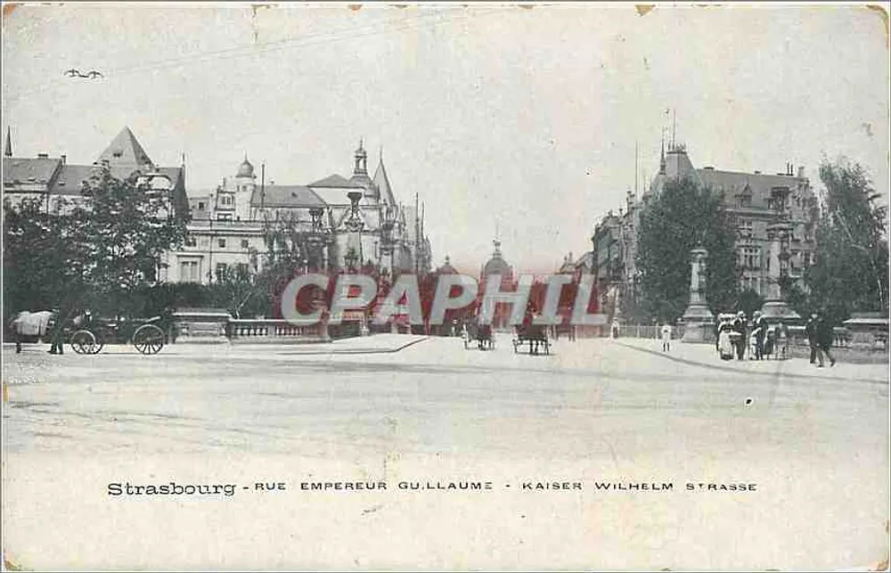 Strasbourg - Kaiserallee Wilhelm - Kaiser Wilhelm Straße - Vorderseite