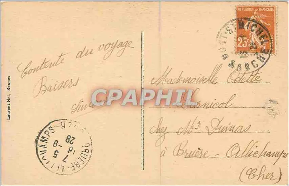 LE MONT-ST-MICHEL - Côté Sud - 1959 - Verso